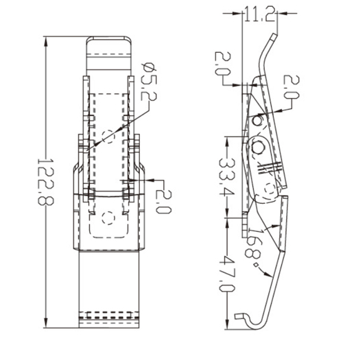 Heavy Duty Adjustable Draw Latch Manufacturer